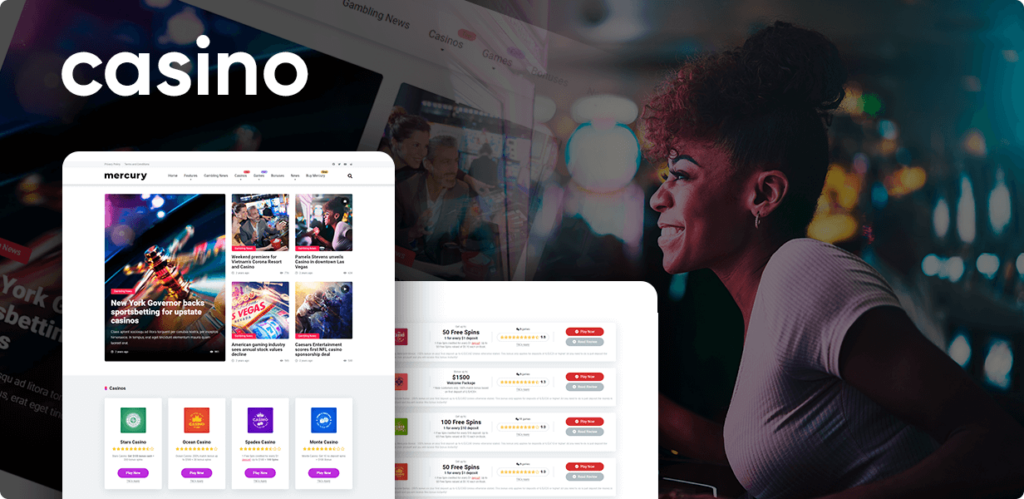 Mercury Casino HTML and CSS template